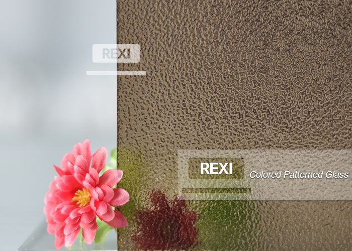 4mm 5mm 6mm Bronze Nashiji Patterned Glass