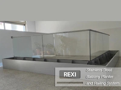 Stainless Steel Balcony Planter And Railing System